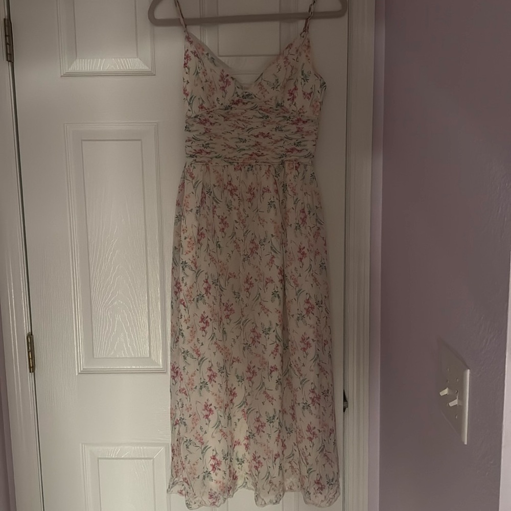 Summer dress, floral, spaghetti strap